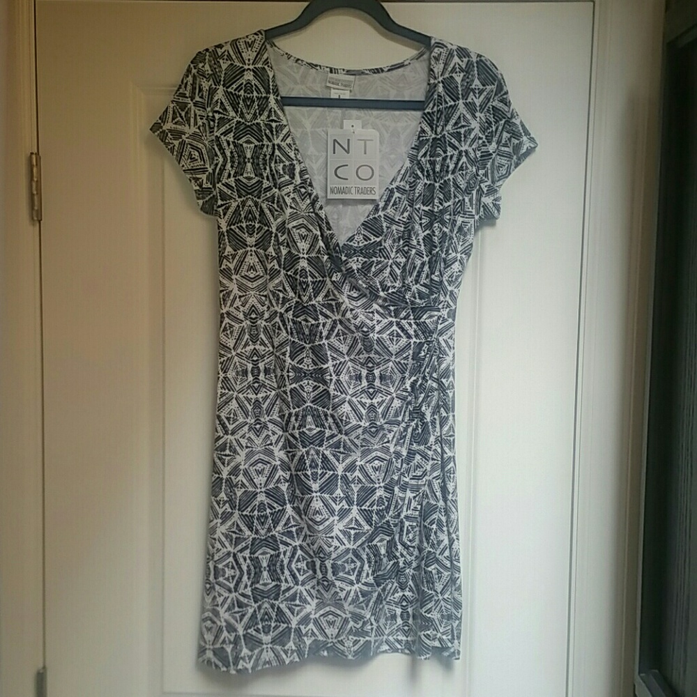 Black & white printed dress